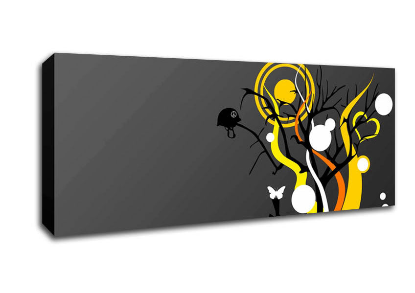 Picture of The Yellow Sun Panoramic Canvas Wall Art