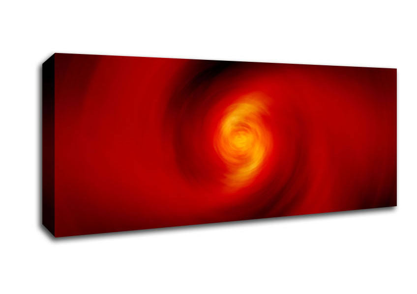 Picture of Twist Of Red Panoramic Canvas Wall Art