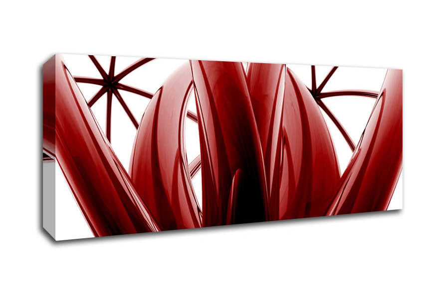 Picture of Two Sides Red Panoramic Canvas Wall Art