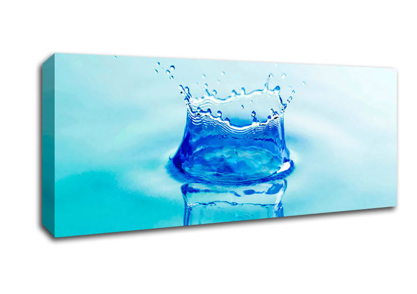 Picture of Water Splash Reflection Panoramic Canvas Wall Art