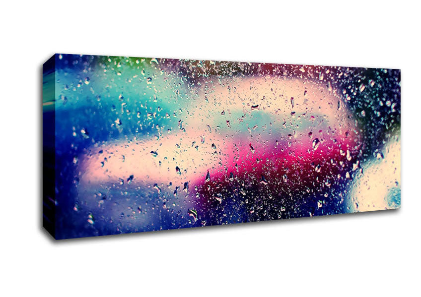 Picture of Wet Windshield Panoramic Canvas Wall Art
