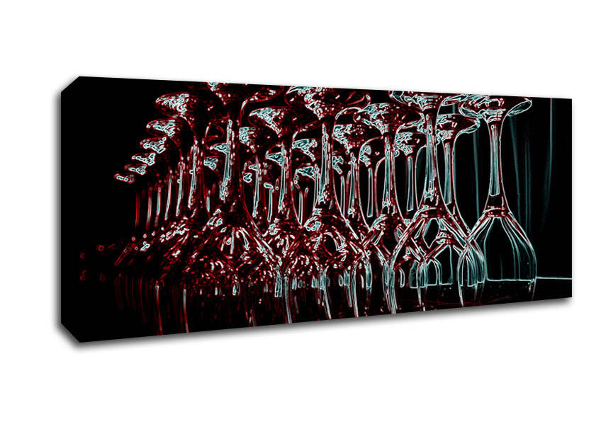 Picture of Wine Bar Panoramic Canvas Wall Art