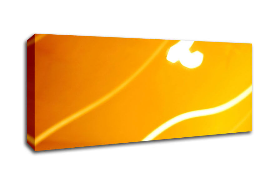 Picture of Yellow Flow Panoramic Canvas Wall Art