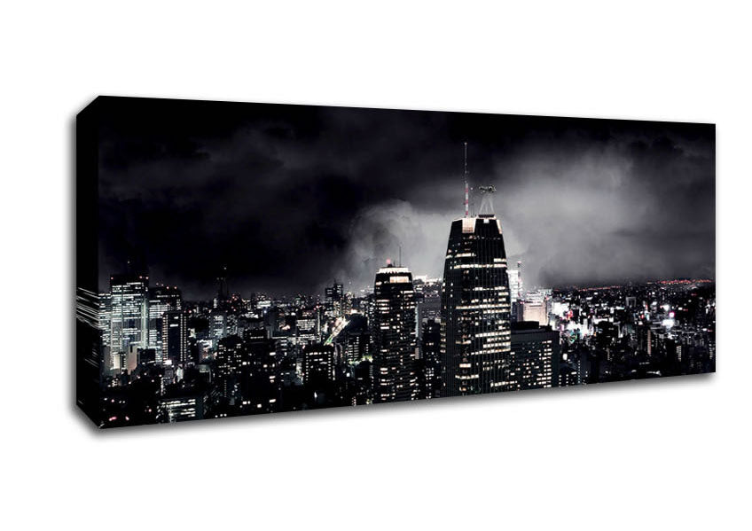Picture of City Of Doom Panoramic Canvas Wall Art