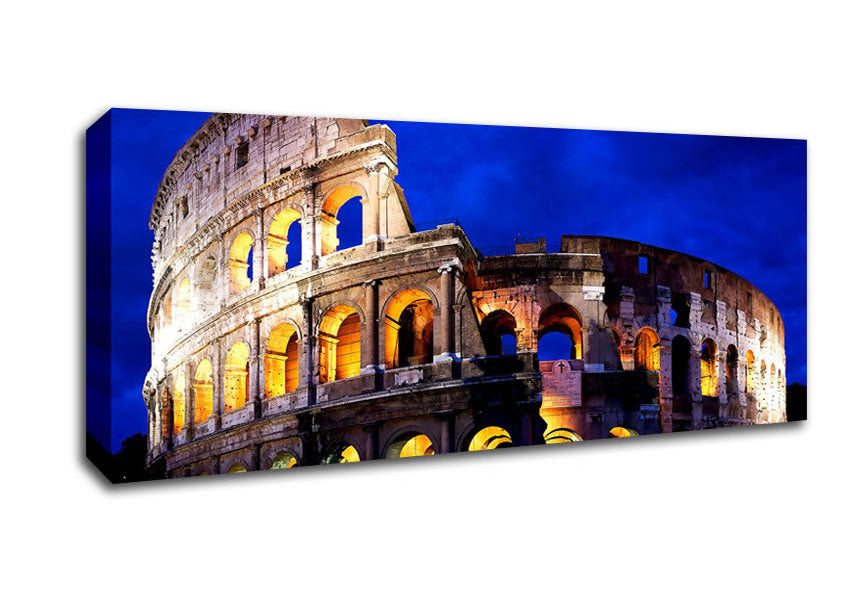 Picture of Colosseum In Rome Panoramic Canvas Wall Art