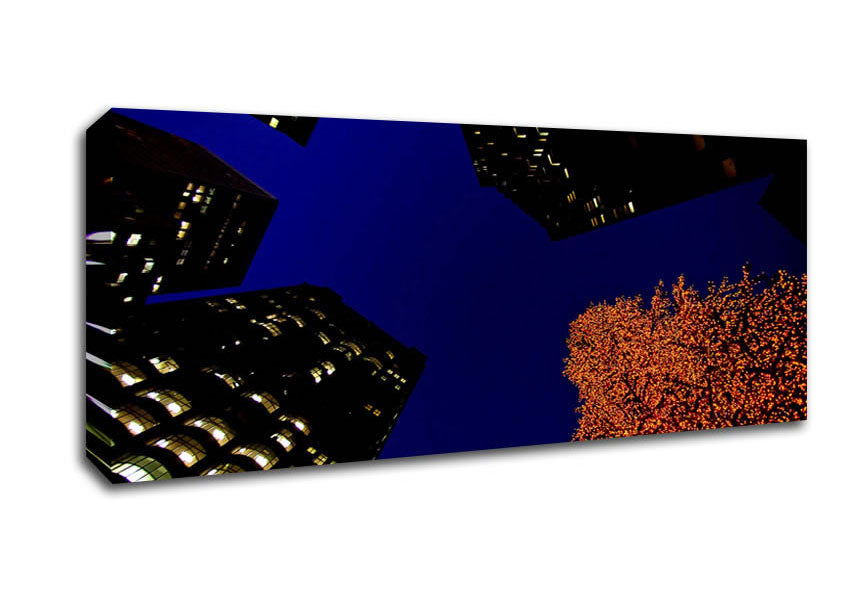 Picture of Competing With Christmas Panoramic Canvas Wall Art