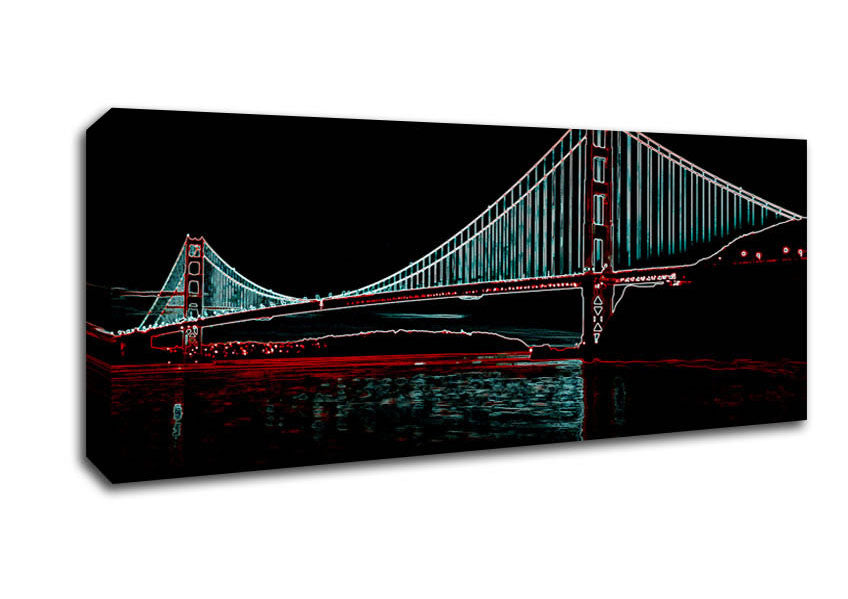 Picture of Hells Gate Bridge Panoramic Canvas Wall Art