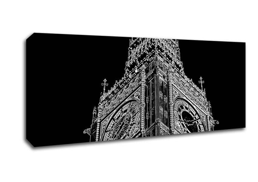 Picture of London Big Ben Panoramic Canvas Wall Art