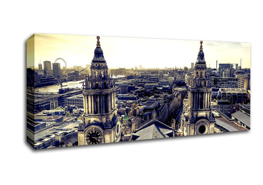 Picture of London From St Pauls Panoramic Canvas Wall Art
