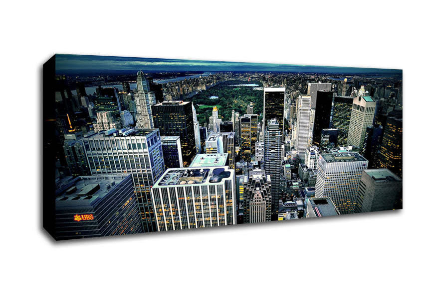 Picture of Manhattan New York City United States Panoramic Canvas Wall Art