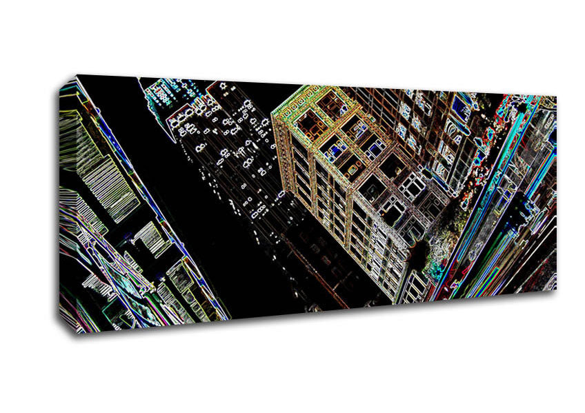 Picture of New York 5Th Ave Empire State Panoramic Canvas Wall Art