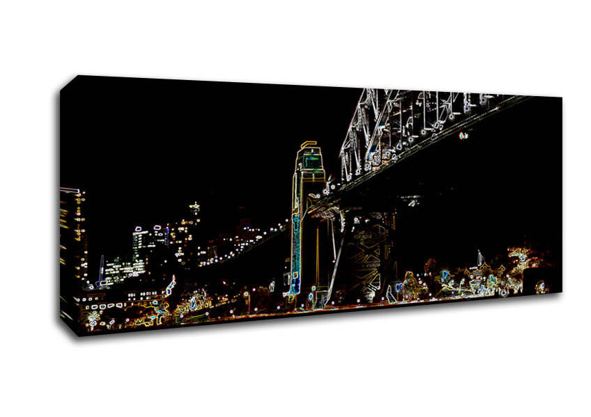Picture of New York Brooklyn Bridge Panoramic Canvas Wall Art