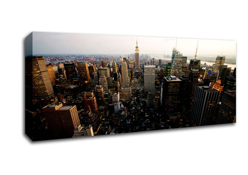 Picture of New York City By Day Panoramic Canvas Wall Art