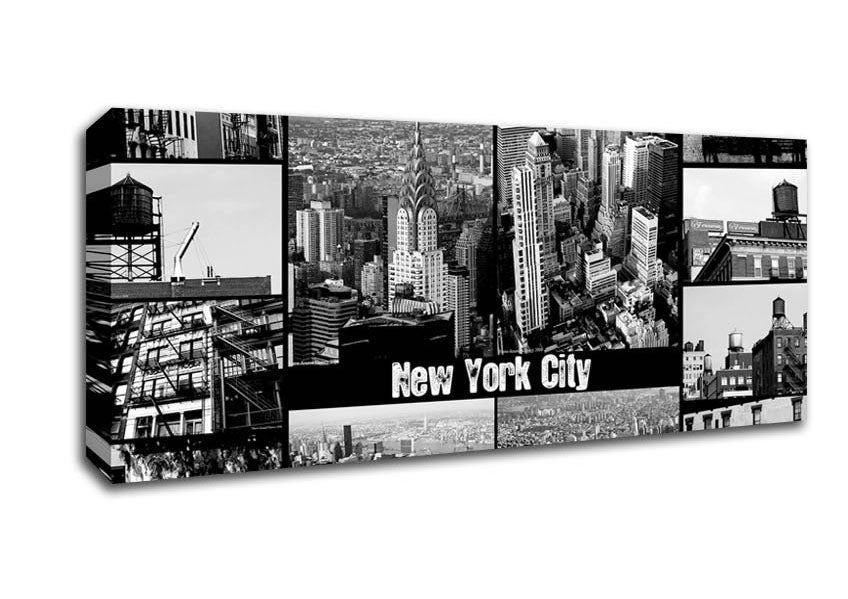 Picture of New York City Collage Panoramic Canvas Wall Art