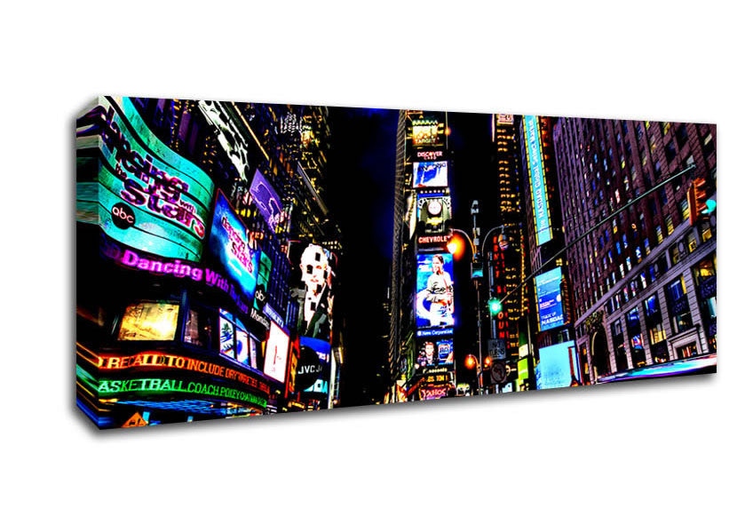 Picture of New York City Gods Speed Panoramic Canvas Wall Art