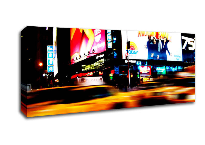 Picture of New York City Rush Hour Panoramic Canvas Wall Art