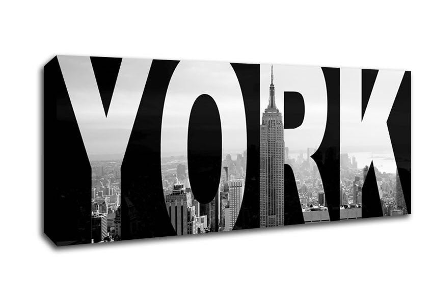 Picture of New York City Sign Panoramic Canvas Wall Art