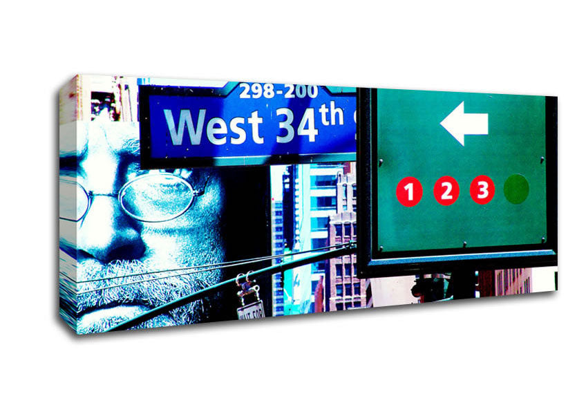 Picture of New York City West 34Th Street Panoramic Canvas Wall Art