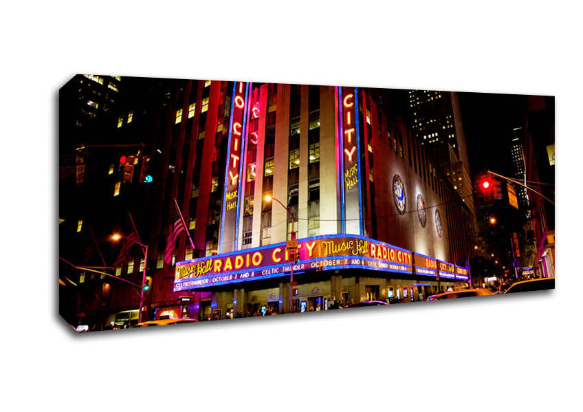 Picture of New York Radio City Panoramic Canvas Wall Art