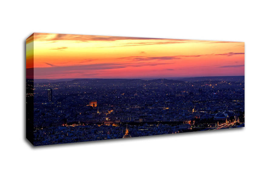 Picture of Paris France Panoramic Canvas Wall Art