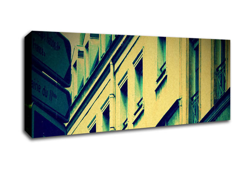 Picture of Paris Street Panoramic Canvas Wall Art