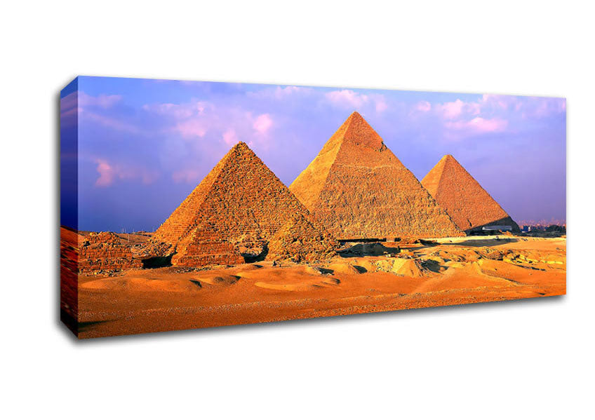 Picture of Pyramids Of Giza Egypt Panoramic Canvas Wall Art
