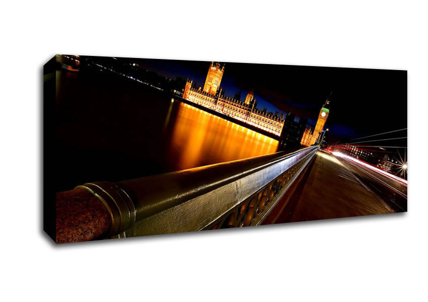 Picture of River Thames London Panoramic Canvas Wall Art