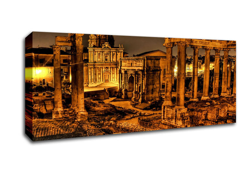 Picture of Roman Forum Panoramic Canvas Wall Art