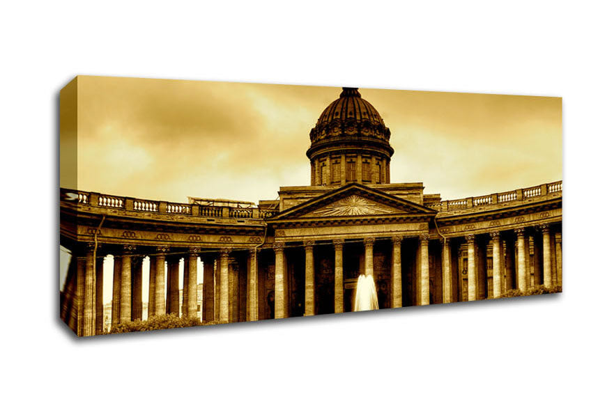 Picture of Rome Retro Panoramic Canvas Wall Art