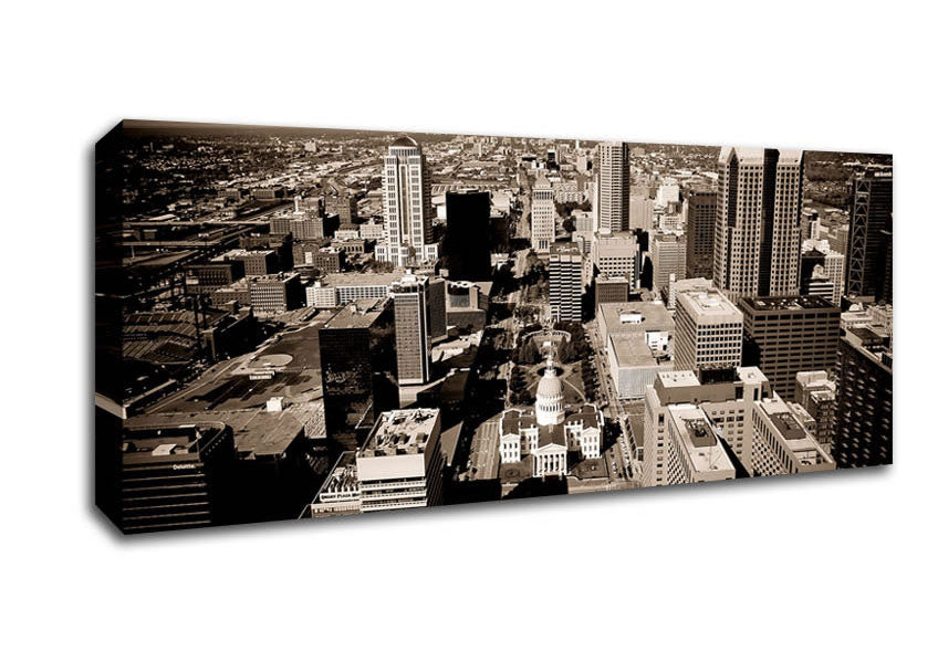 Picture of Seeks A New Higher Ground Panoramic Canvas Wall Art