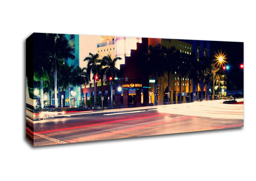 Picture of South Beach Panoramic Canvas Wall Art