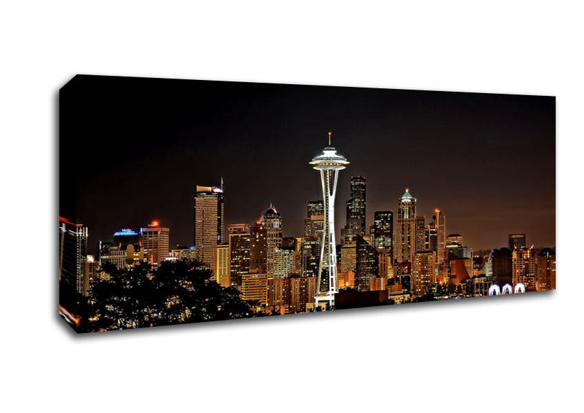 Picture of Spectacular Seattle Panoramic Canvas Wall Art