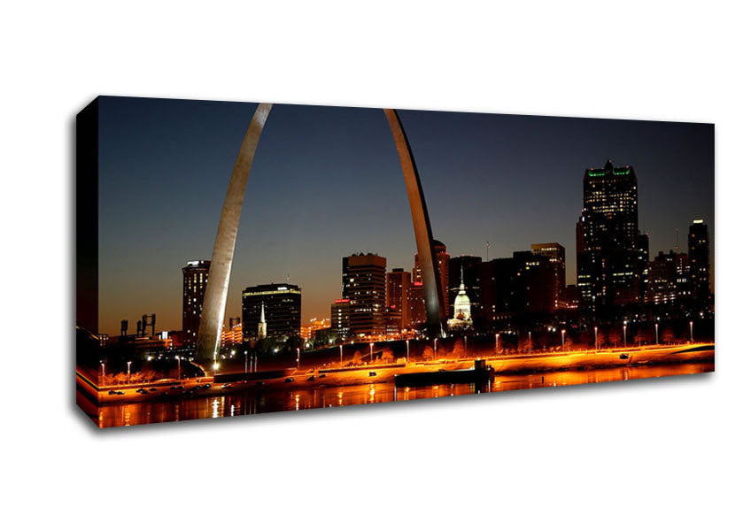 Picture of St Louis Missouri Panoramic Canvas Wall Art