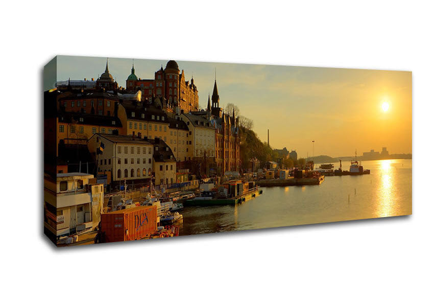 Picture of Stockholm Sweden Panoramic Canvas Wall Art