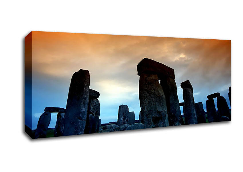 Picture of Stonehenge At First Morning Light Panoramic Canvas Wall Art