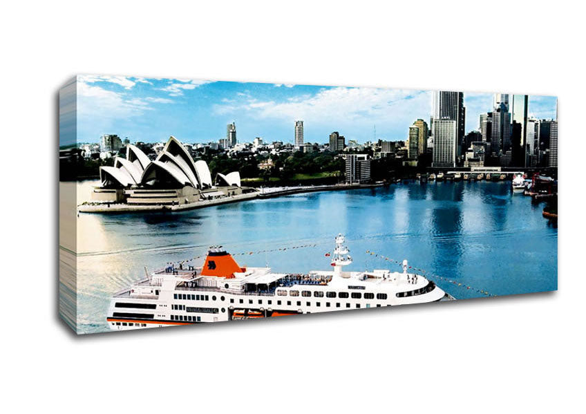 Picture of Sydney Harbour Cruise Liner Panoramic Canvas Wall Art
