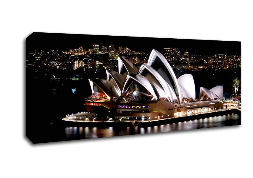 Picture of Sydney Opera House Night View Panoramic Canvas Wall Art
