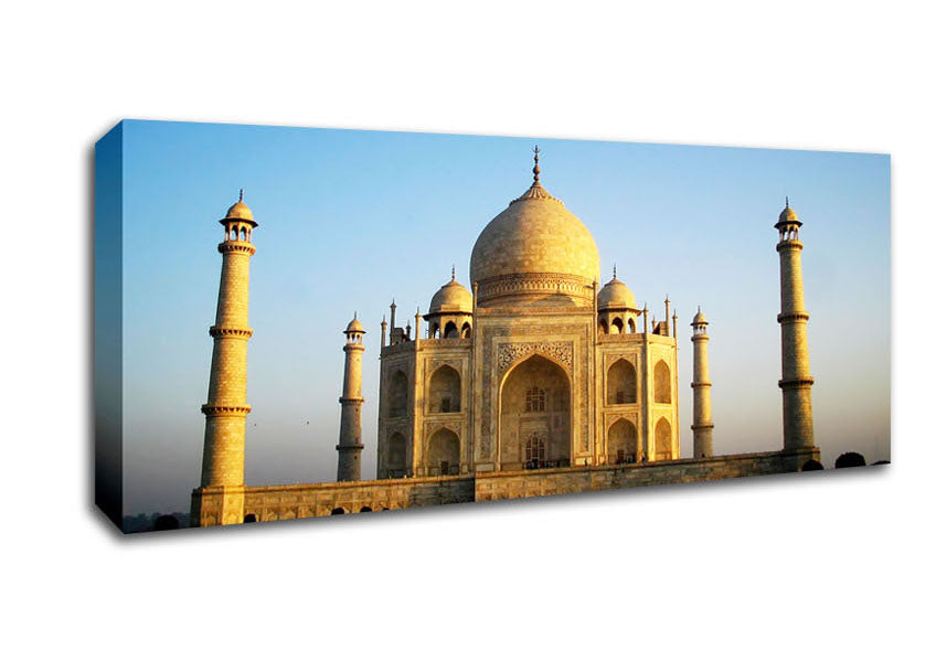 Picture of Tarj Mahal Wonder Panoramic Canvas Wall Art