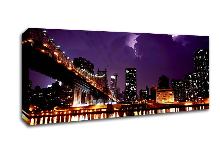Picture of The Bridge To The Other Side Panoramic Canvas Wall Art