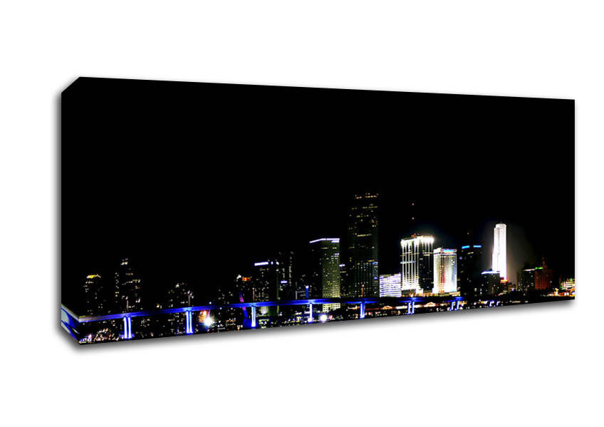 Picture of The City Of Lights Panoramic Canvas Wall Art