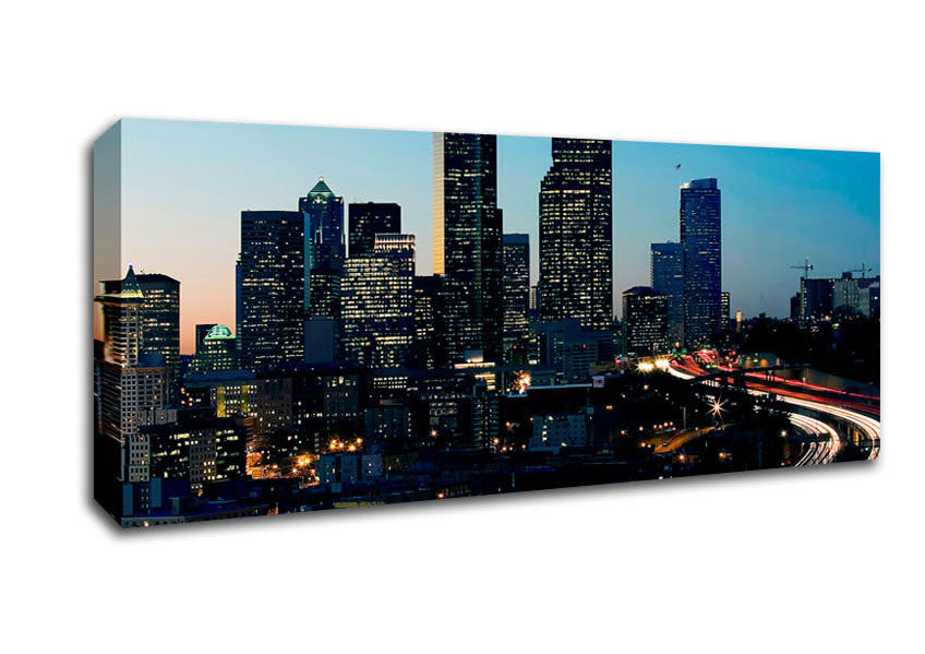 Picture of The Ring Road To Hong Kong Panoramic Canvas Wall Art