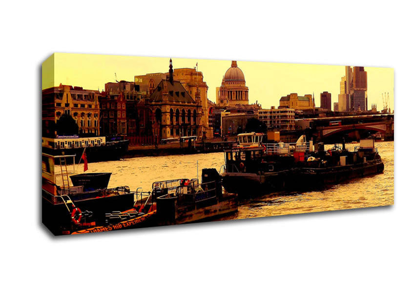 Picture of The Thames Panoramic Canvas Wall Art