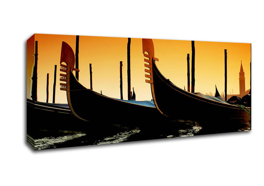 Picture of The Vikings Have Landed Panoramic Canvas Wall Art