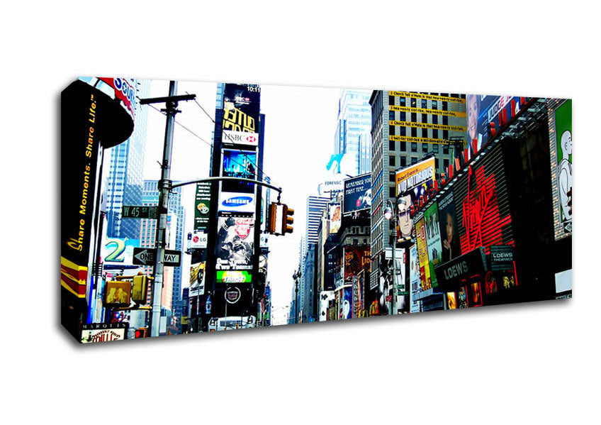 Picture of Times Square NYC Panoramic Canvas Wall Art