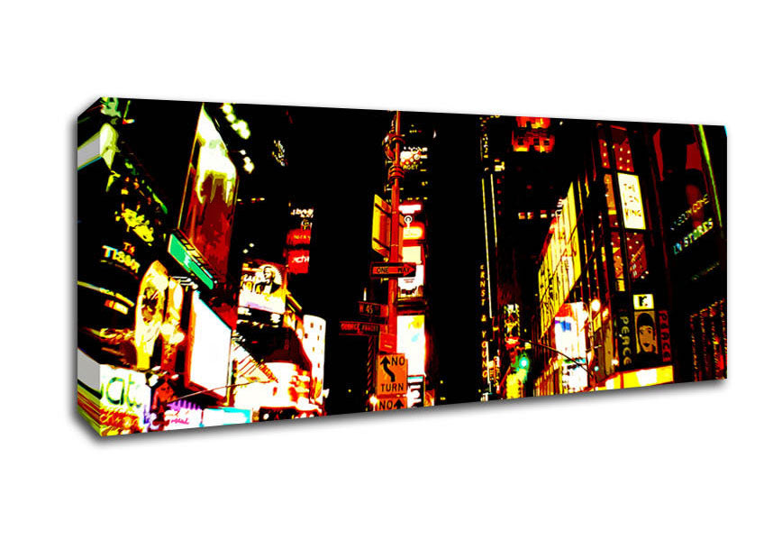 Picture of Tokyo Broadway At Night Panoramic Canvas Wall Art