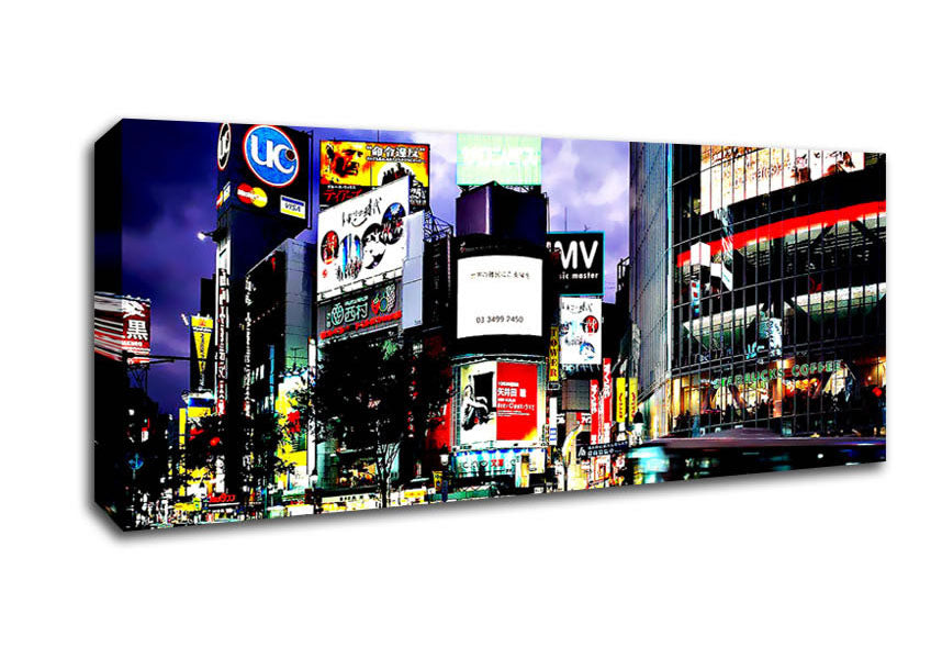 Picture of Tokyo City Nights Panoramic Canvas Wall Art