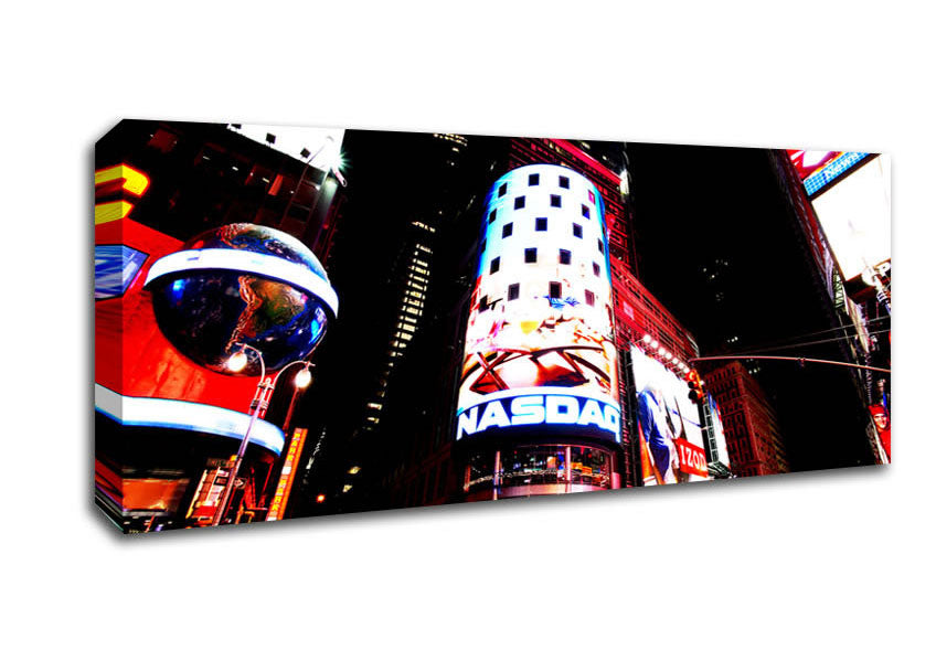 Picture of Tokyo Night Lights Panoramic Canvas Wall Art