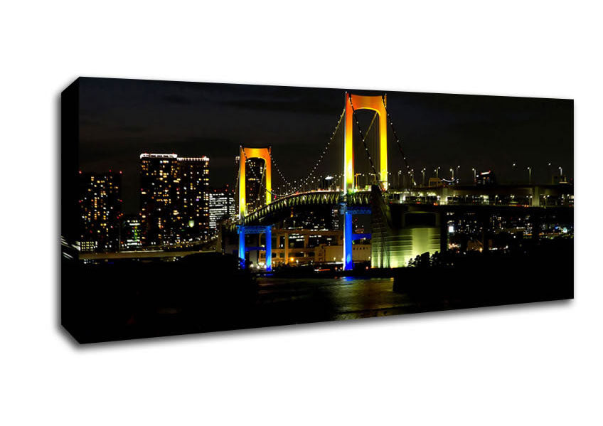 Picture of Tokyo Rainbow Bridge Panoramic Canvas Wall Art