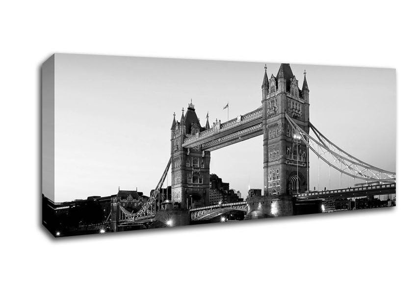 Picture of Tower Bridge Evening Panoramic Canvas Wall Art