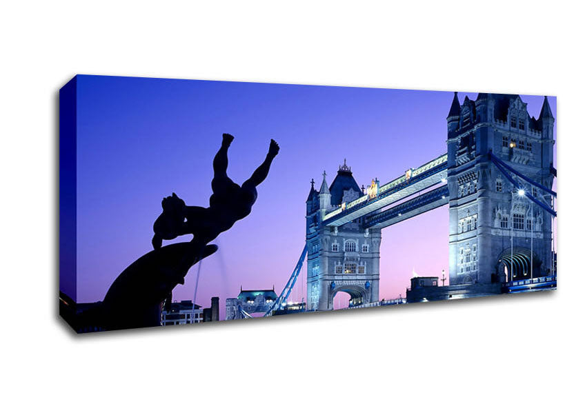 Picture of Tower Bridge London Uk Panoramic Canvas Wall Art